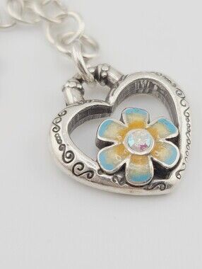 $74 Brighton "Orchard-Bloom From Within" Charm Bracelet w Swarovski Crystals 🐝